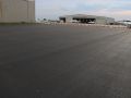 freshly paved and smoothed asphalt paving at the New Century Airport