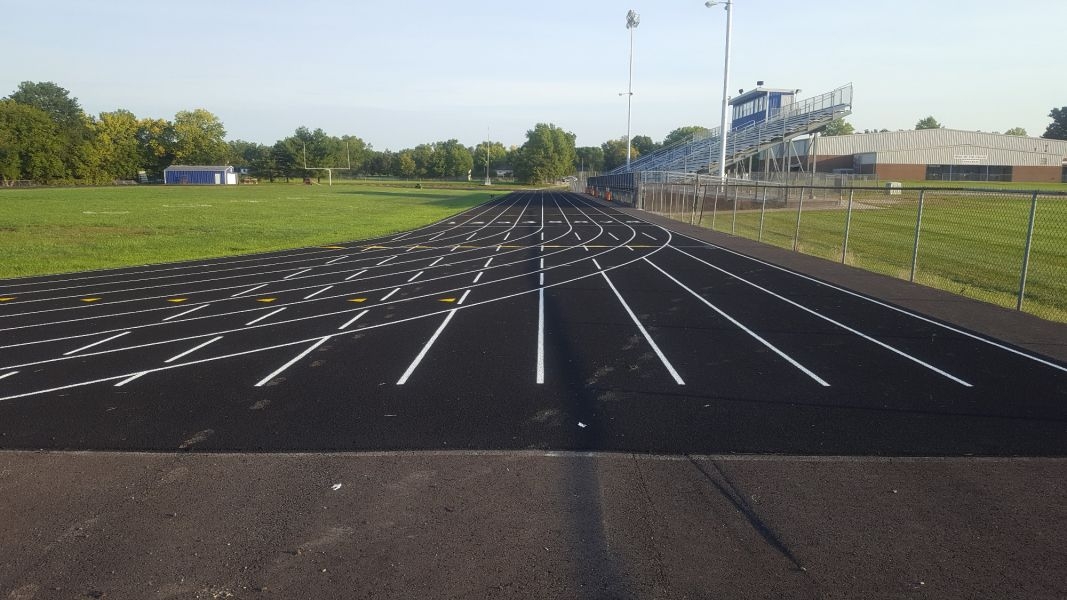 Wellsville High School Track made of asphalt paving