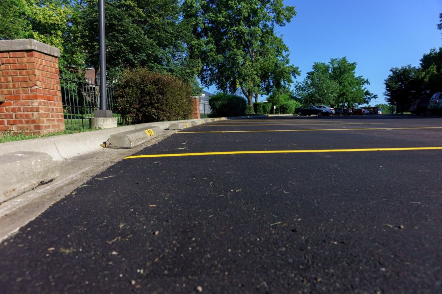 Kansas City Arts Institute asphalt paving parking lot