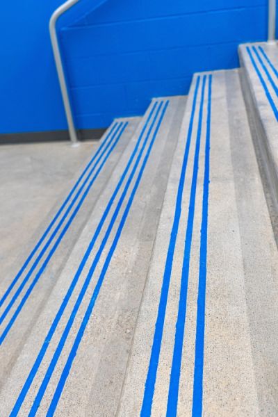 grain valley blue steps concrete